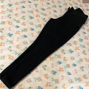 Black high rise skinny jeans